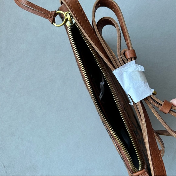 Madewell ~ Crossbody Leather Bag ~ Zebra Print Calf Hair ~ Brand New! - Picture 9 of 17